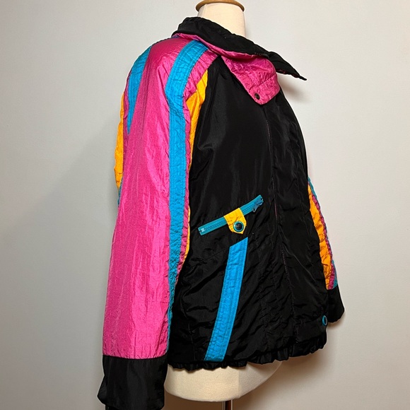 Sold 10/9 Roffe ‘Lotus’ Vintage Colorful Ski Jacket, Size 8 - Picture 8 of 14